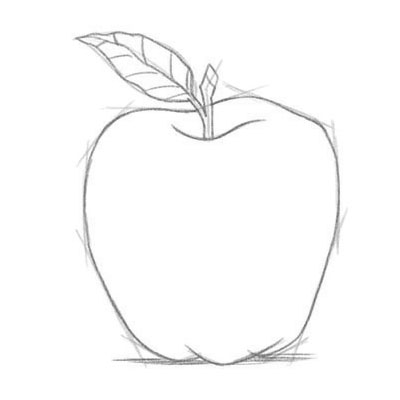 Как нарисовать яблоко?