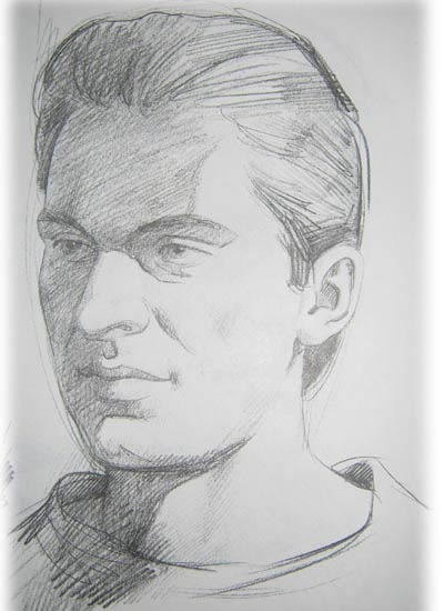 Поэтапное рисование портрета мужчины